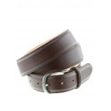 CEINTURE CUIR MARRON FONCE