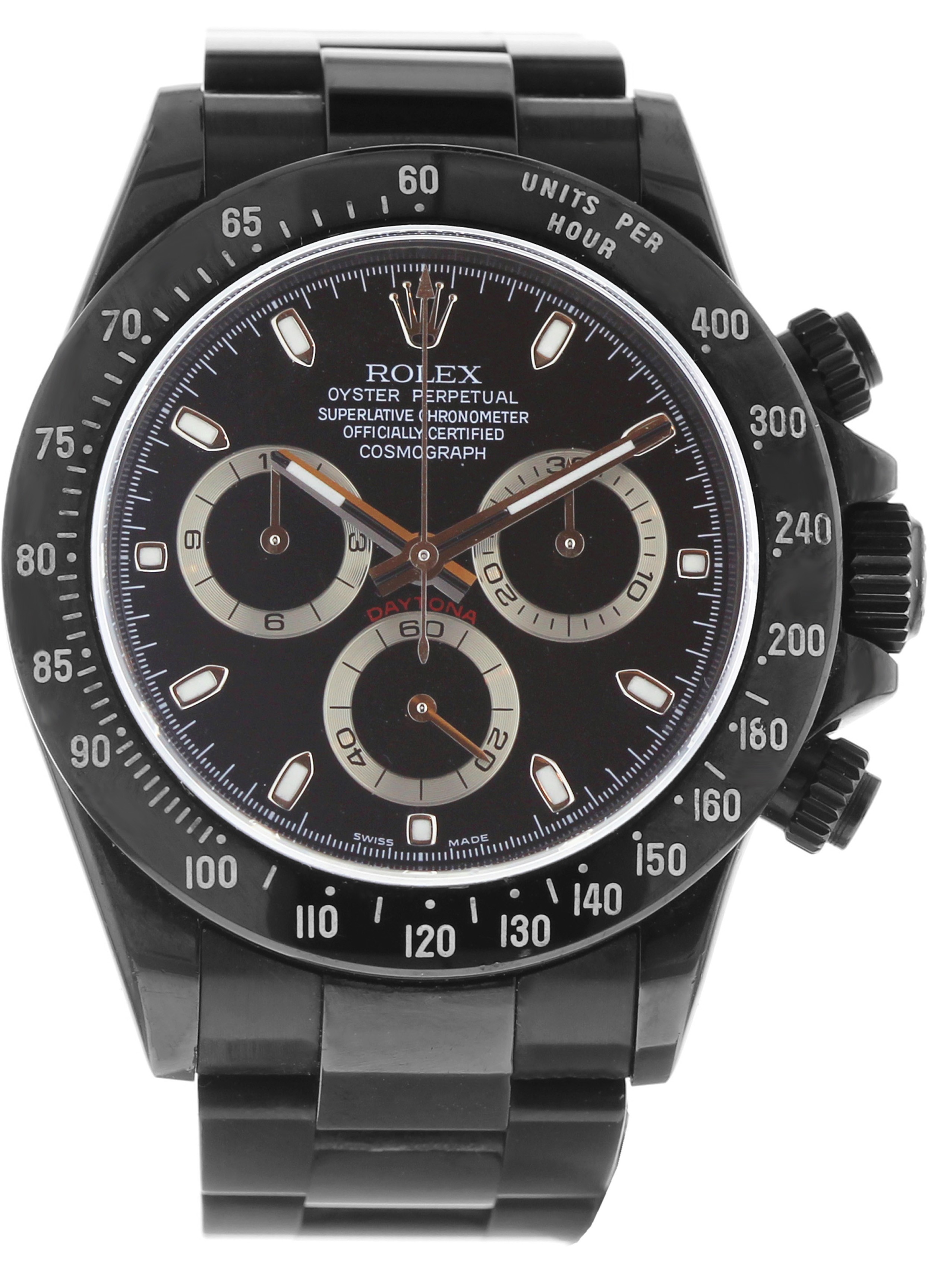 rolex daytona all black