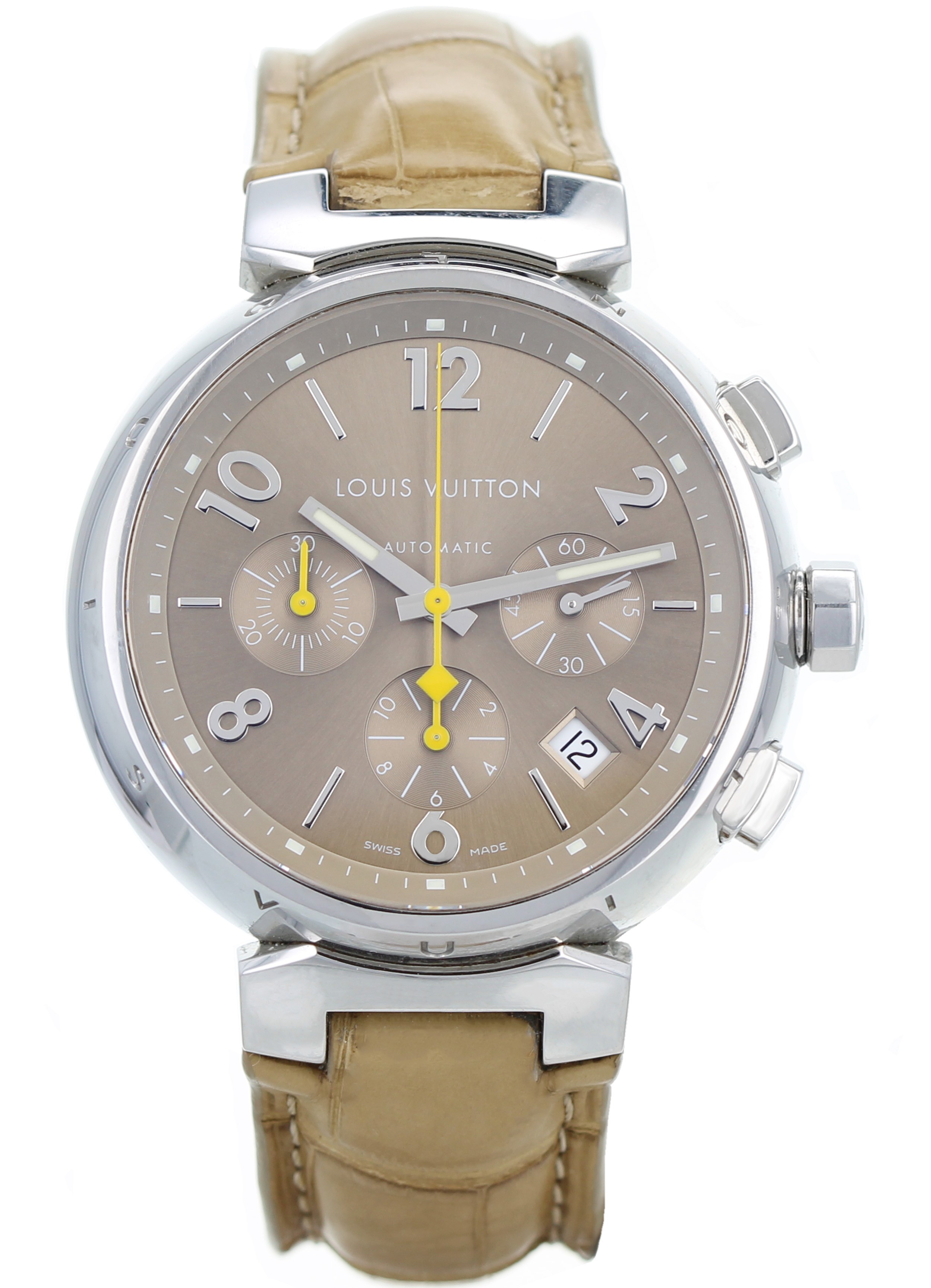 Louis Vuitton - Authenticated Tambour Watch - Brown for Women, Good Condition