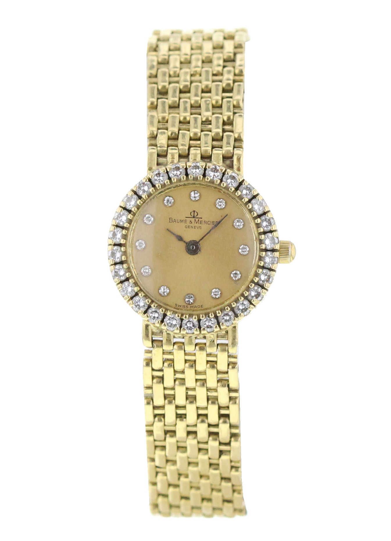 baume and mercier women's gold watch