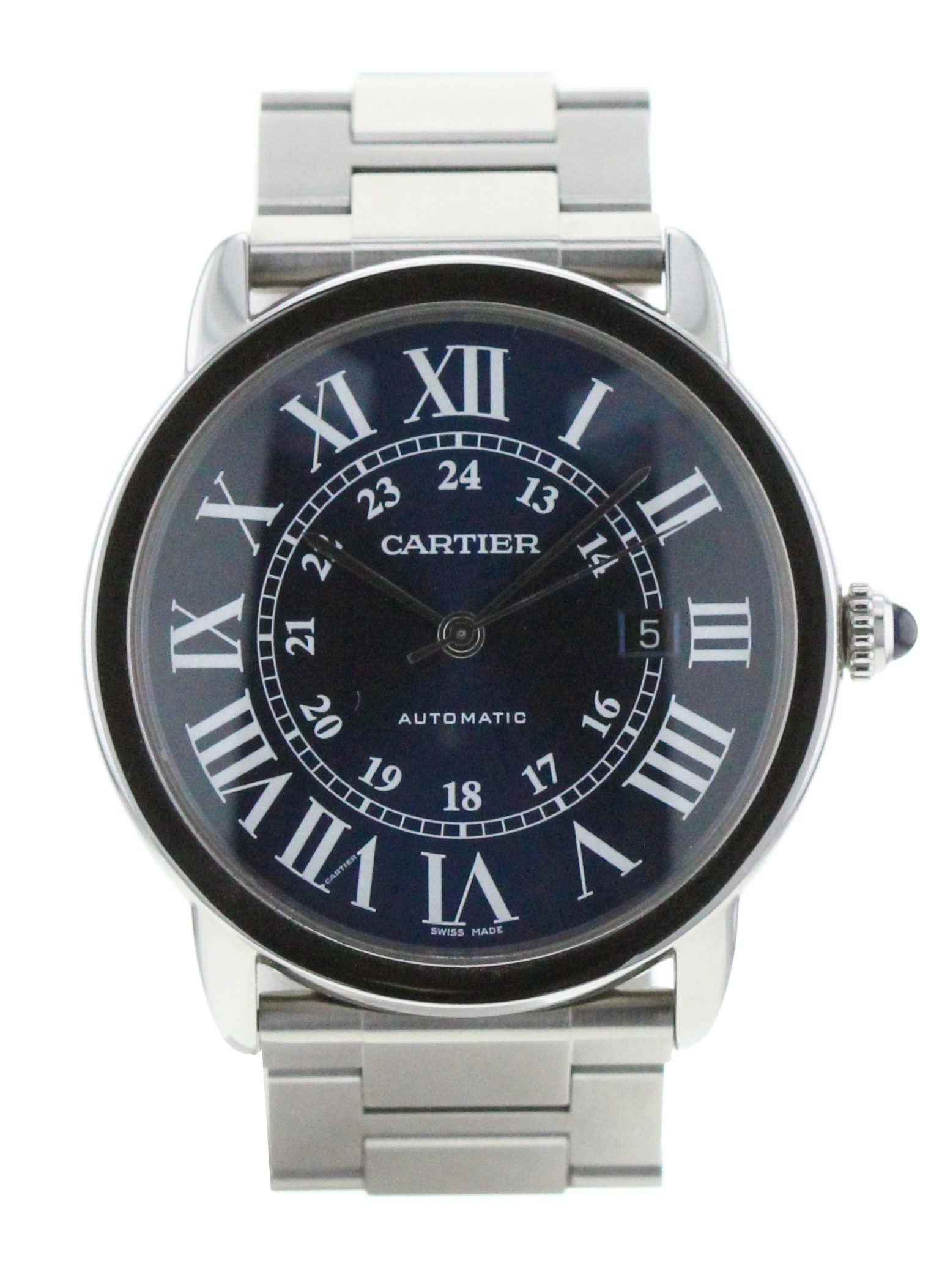 Cartier ronde clearance solo 42mm blue