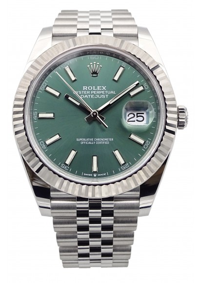 Rolex Datejust 41 Green Mint NEW 126334