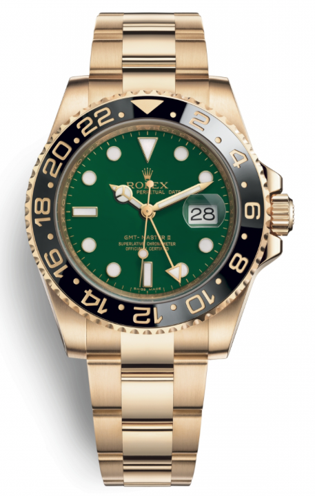 Gmt oro clearance quadrante verde