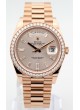 Rolex Daydate 18K Sundust Baguette UNWORN 2022 228345RBR