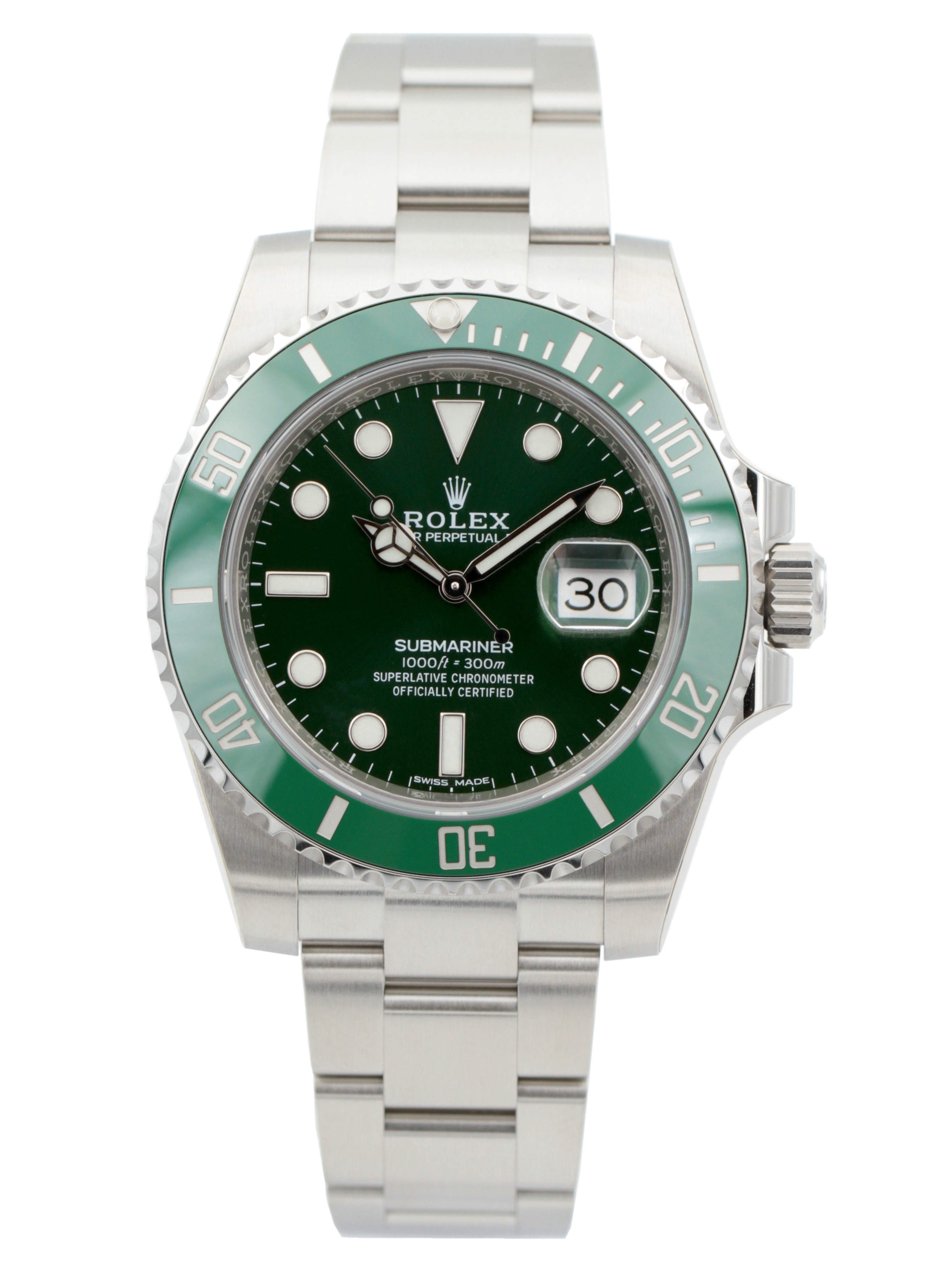 Pre-Owned Rolex Submariner Date Hulk Steel Ref. 116610LV