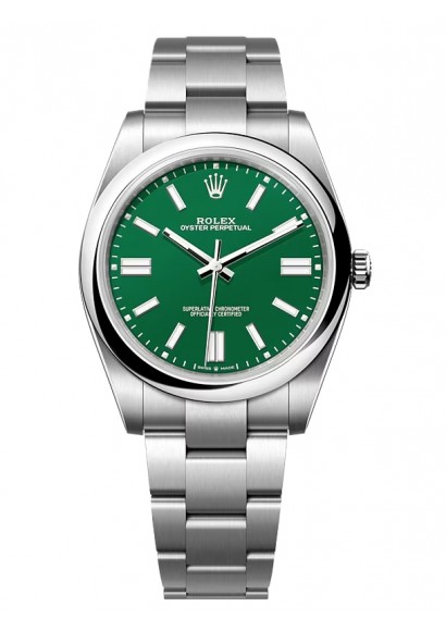 Rolex Oyster Perpetual green new 124300