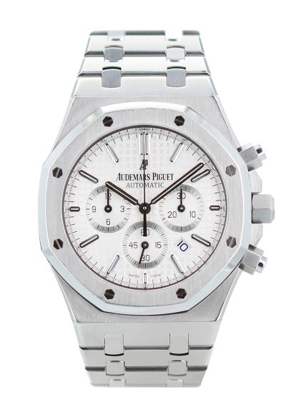 Royal oak discount chronograph white dial