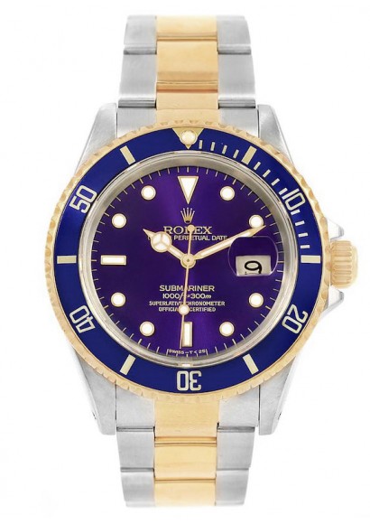 Rolex Submariner Date Purple Dial 16613