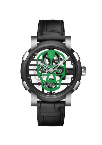 Romain Jerome Skylab 48 Speed Metal Green Skull RJ.M.AU.030.23