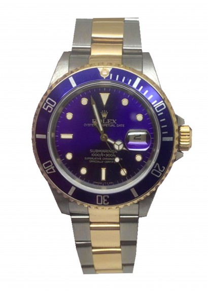 Rolex Submariner Date Purple Dial 16613