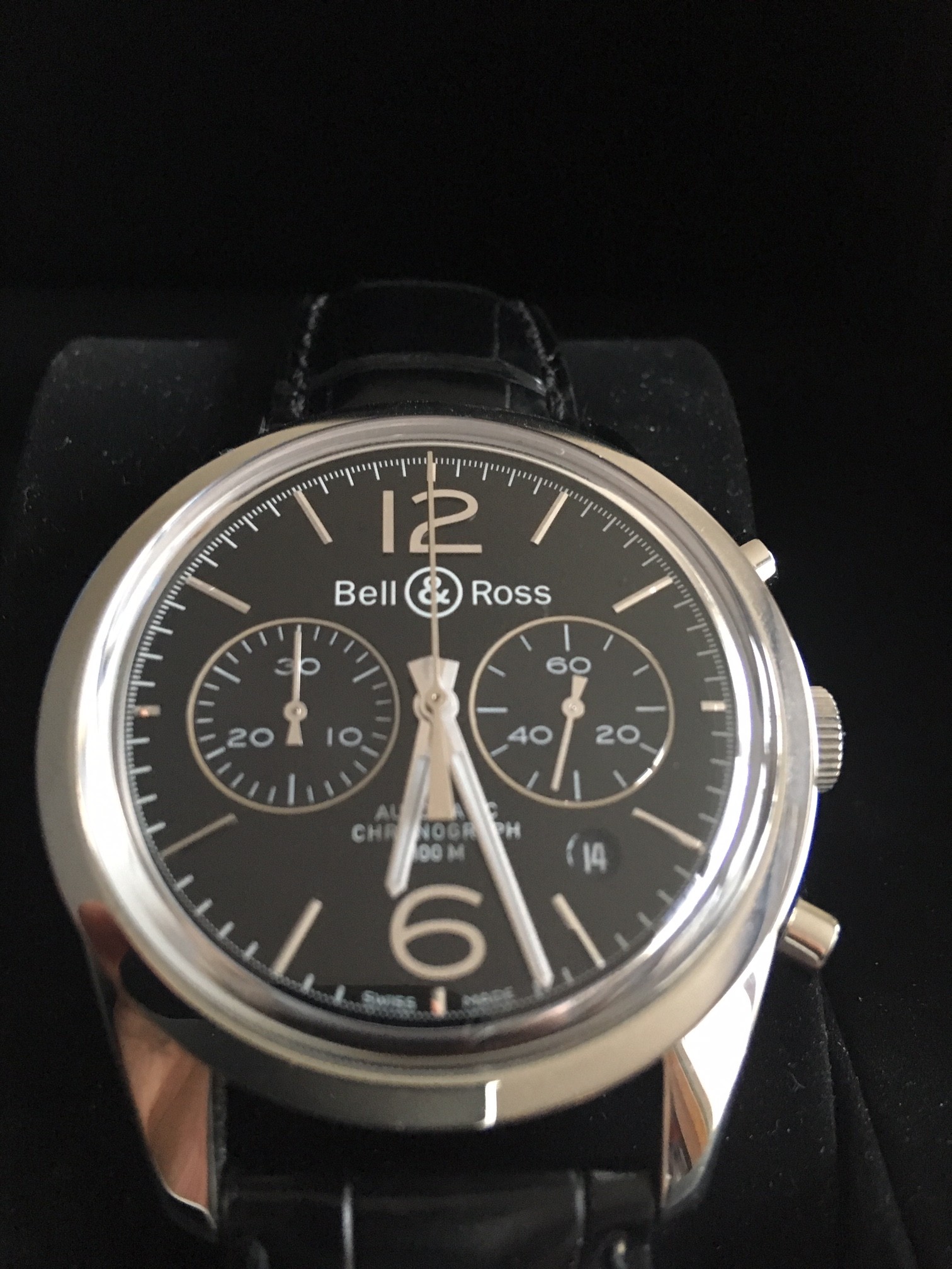 Bell Ross Vintage BRG126 BL ST SCR 6668 Bell Ross BR126