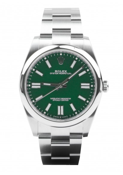 rolex perpetual green face