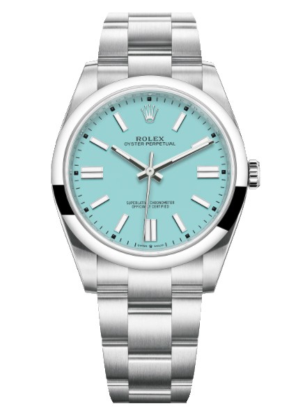 rolex 41 tiffany blue