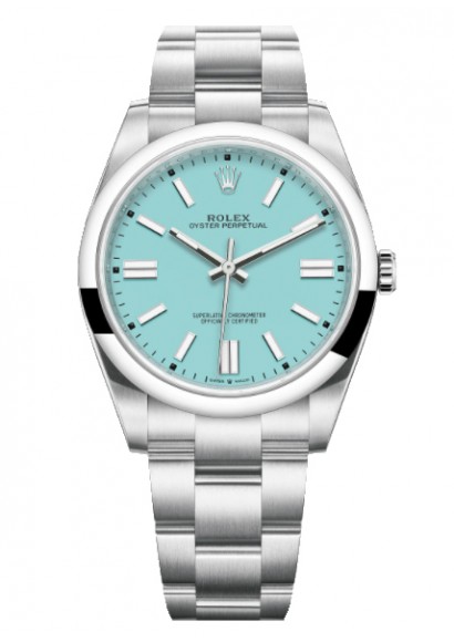 Rolex oyster perpetual 41mm tiffany blue new arrivals