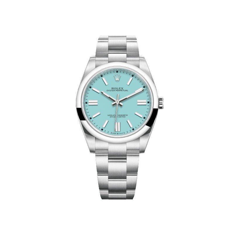 Rolex Oyster Perpetual 41mm Tiffany Blue 124300 7370 Rolex Oyster P