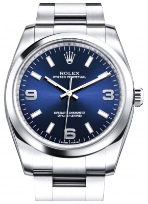  Oyster Perpetual 34 Oyster Perpetual 114200 Cadran bleu