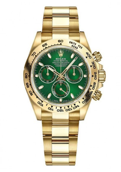 The One: The Rolex Daytona Reference 116508 in gold with a green dial