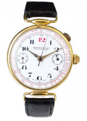  Chaux de fond mono pusher chrono 18K 