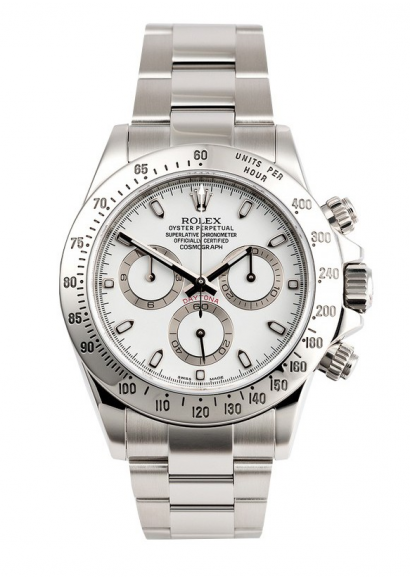 rolex daytona all silver