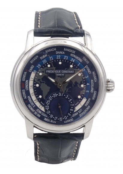 Frédérique Constant Worldtimer Navy bleu FC718X4H4/6