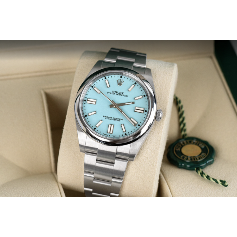 rolex tiffany blue dial 41mm