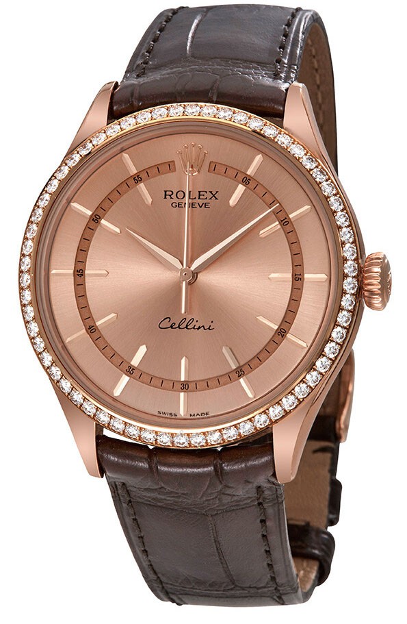 Rolex cellini everose on sale gold