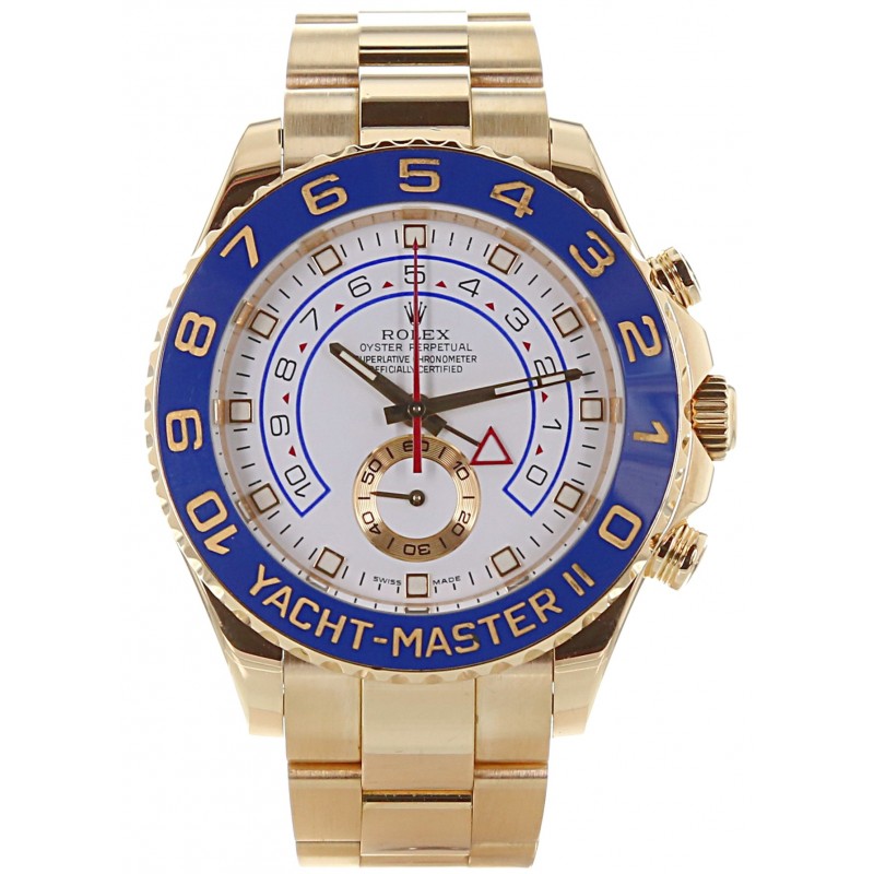 rolex yacht master 2 gold blue