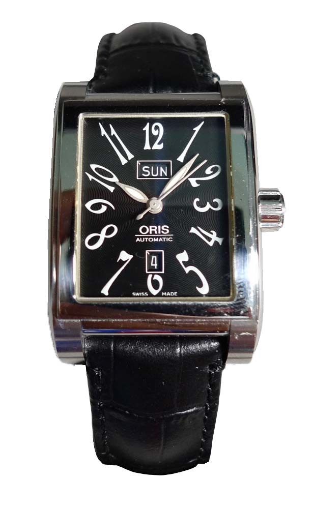 Oris rectangular date automatic best sale