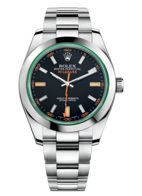  Milgauss ROLEX MILGAUS STAINLESS STEEL GREEN DIAL