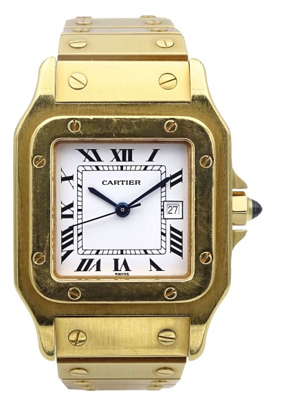 Cartier Santos 18k Grand Modèle 